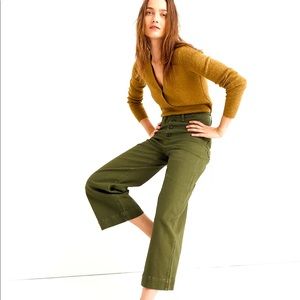 Madewell Emmett high waist wide leg crop, 24P, NWT